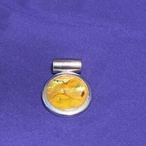 Silver and Yellow Pendant